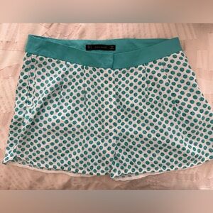 Zara Teal Polka Dot Women's Shorts